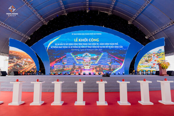 Lễ khởi công dự án đầu tư xây dựng công trình trung tâm chính trị - hành chính thành phố
